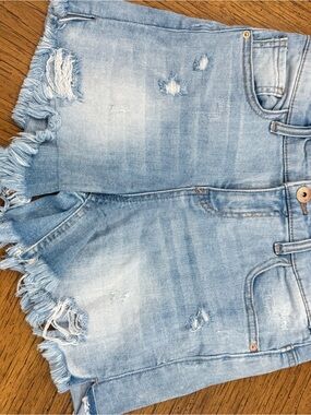 Vanilla Star Light Blue Denim Shorts
